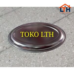 LODOR PIRING SAJI OVAL 30 40CM STAINLESS TEMPAT WADAH SAJI MAKANAN