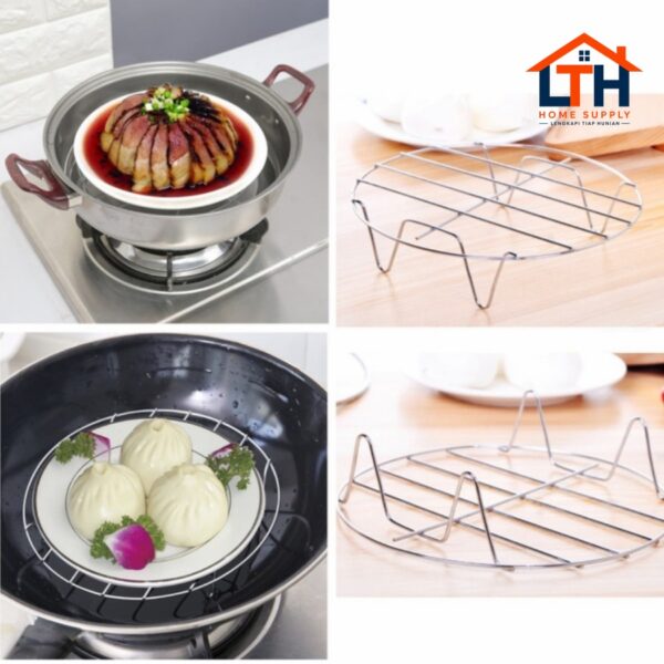 TATAKAN ALAS PANAS PANCI PIRING KUKUSAN STEAMER KAWAT STAINLESS