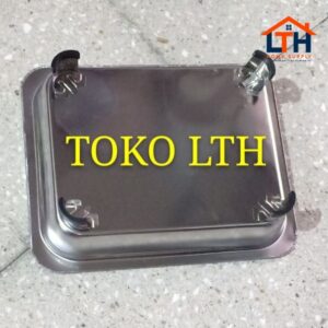 PANCI WADAH SAJI TEMPAT MAKAN KOTAK SEGI PRASMANAN FAST FOOD DISH STAINLESS