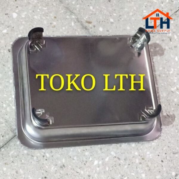 PANCI WADAH SAJI TEMPAT MAKAN KOTAK SEGI PRASMANAN FAST FOOD DISH STAINLESS