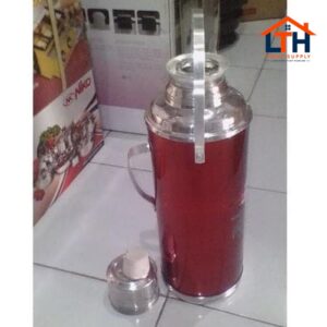 3-358-1.jpg Termos Air Panas Kaleng Merah Kembang RRT Ching Kiang 2L