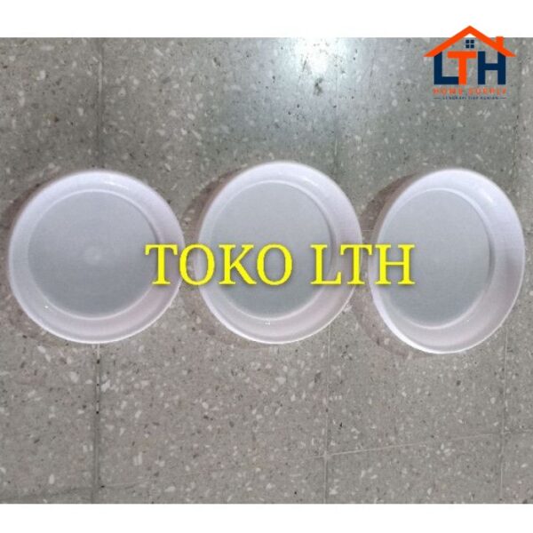 TATAKAN POT BUNGA 20 CM PUTIH / ALAS POT TANAMAN 20 CM PUTIH PLASTIK