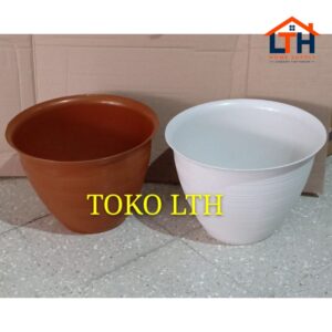 POT TAWON MADU 45 COKLAT / POT BUNGA BESAR / POT TANAMAN PLASTIK