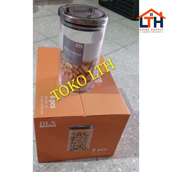 Toples Kaca 880ml Kedap Udara Stainless Seal - Canary B Canister