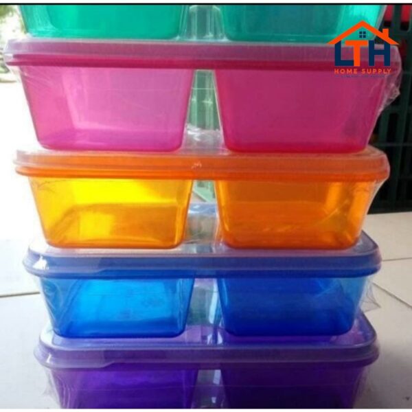 3-424-1.jpg KOTAK MAKANAN AVARO 7551 GREEN LEAF / LUNCH BOX SEKAT 3 / OMPRENG