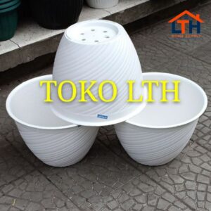 Pot Tawon Madu Tulip 40 - Putih