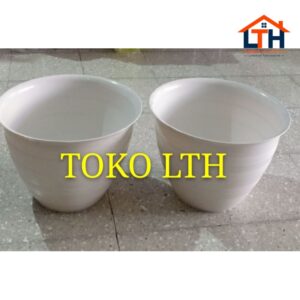 POT TAWON MADU 40 PUTIH / POT BUNGA / POT TANAMAN PUTIH PLASTIK