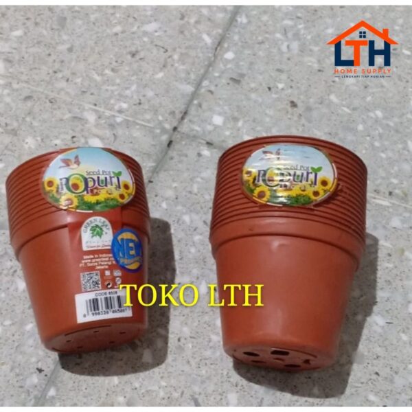 3-451-1.jpg POT BIBIT POPURI 8 cm / POT KECIL WARNA GREEN LEAF ( per 12 pcs)-6508