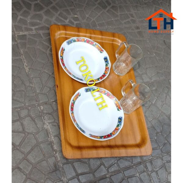 3-466-1.jpg BAKI KAYU PERSEGI SEGI BESAR / NAMPAN TRAY PERSEGI KAYU