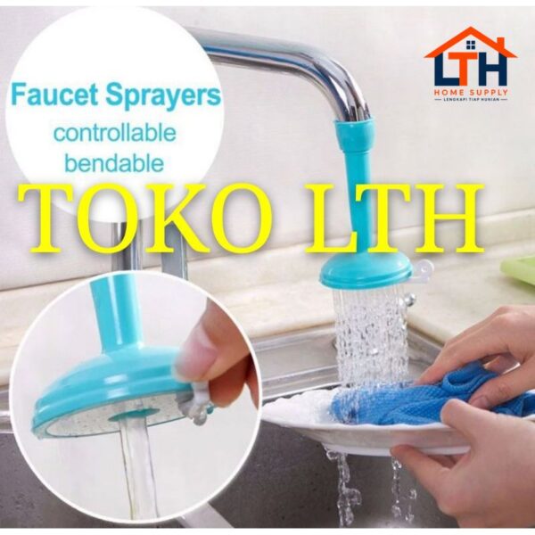 3-486-1.jpg SAMBUNGAN SARINGAN KRAN AIR WASTAFEL DAPUR ELASTIS KERAN FILTER FAUCET SPRAY