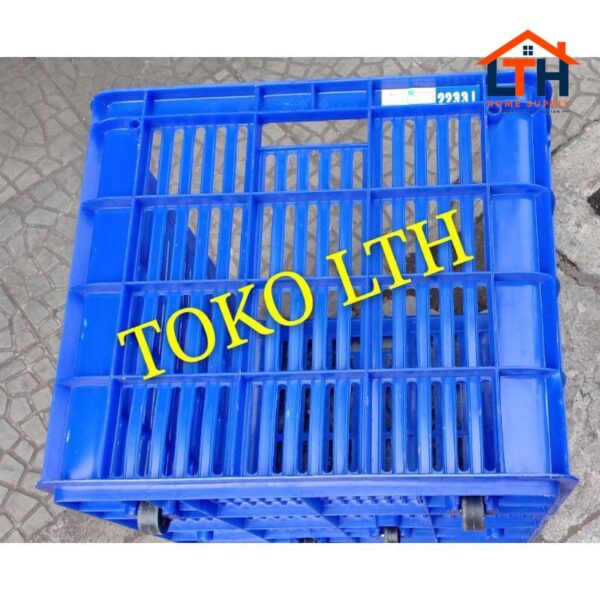 CONTAINER RODA 2233L KERANJANG LUBANG INDUSTRI SERBAGUNA 2233 L BOX BESAR GREEN LEAF
