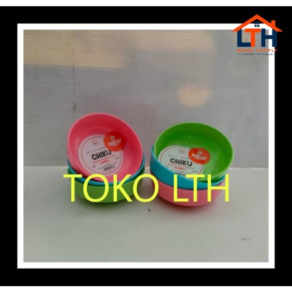 3 PCS MANGKUK SAMBAL ACAR PISIN MANGKOK KECIL PLASTIK CHIKU 125 ML HOMMY 3750