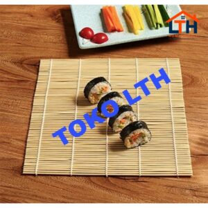 GULUNGAN SUSHI ROLL MAT TIKAR BAMBU PENGGULUNG SUSHI ROLLING MAT