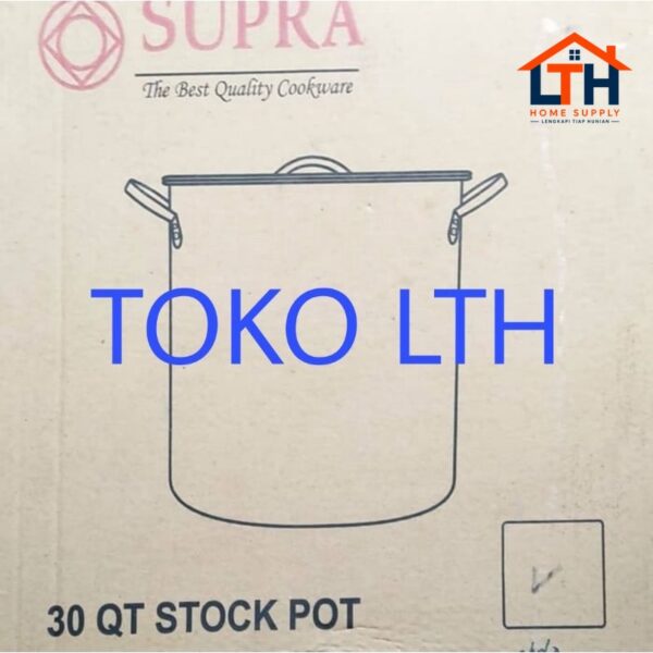 PANCI STOCKPOT STAINLESS 30 QT SUPRA BULENG TONG AIR DANDANG