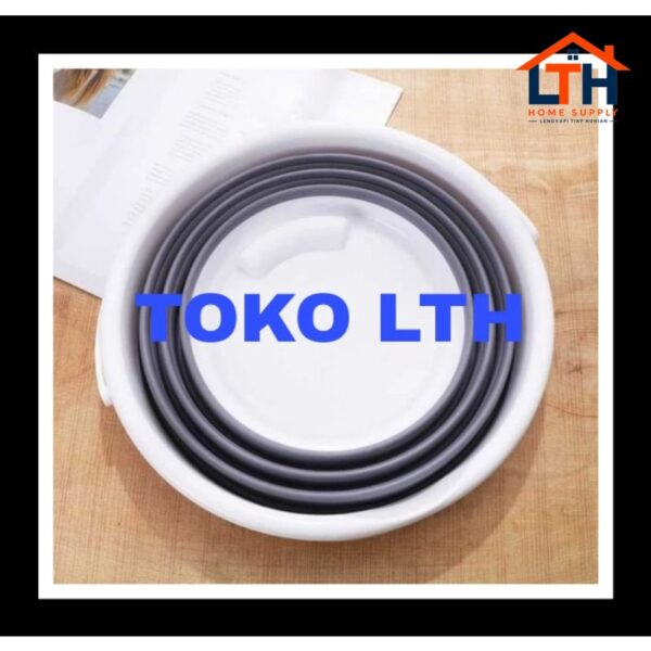 EMBER LIPAT PORTABLE 10 LITER WATER BUCKET FOLDABLE 10L BASKOM TINGGI