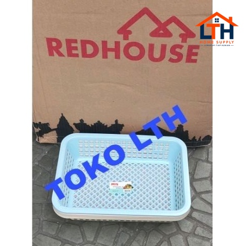 3-564-1.jpg KERANJANG KOTAK SERBAGUNA PLASTIK 512 RED HOUSE TEMPAT SURAT DOKUMEN PARCEL HAMPER