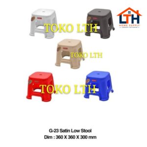 3-596-1.jpg Bangku Segi Tanggung Satin Low Stool G23 - Lion Star