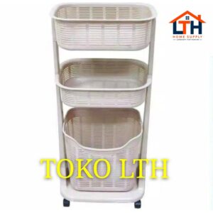 3-626-1.jpg KERANJANG RAK BAJU CUCIAN KOTOR SUSUN 3 RODA SERBAGUNA LAUNDRY BASKET SHERLENT 6900 HOMMY