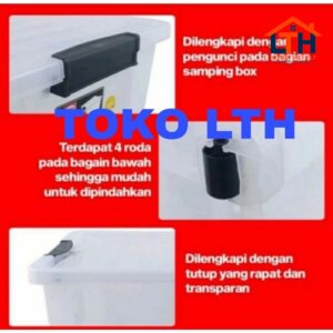 3-655-1.jpg CONTAINER BOX TRANSPARAN ACCURATE CB47 SHINPO CB 47 SIP 141 SIP141 BENING KOTAK WADAH PENYIMPANAN SERBAGUNA
