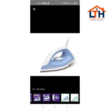 SETRIKA PHILIPS DST0510 DRY IRON DST 0510 GARANSI RESMI