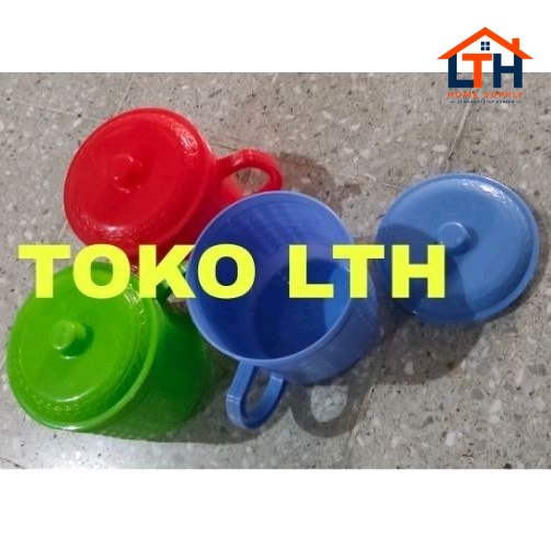 3-676-1.jpg MUG ULIR TUTUP CANGKIR GELAS GAGANG WARNA 12 CM WITASTAR PLASTIK