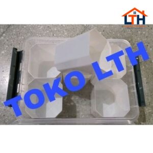 3-697-1.jpg SOLARIS 7840 S KOTAK BOX ORGANIZER SERBAGUNA WADAH PEMISAH GREEN LEAF