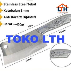 3-706-1.jpg PISAU GOLOK DAGING STAINLESS BEDOG BEDOK GAGANG STENLIS