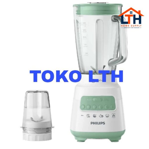 3-712-1.jpg BLENDER PHILIPS KACA GLASS GELAS 2L 5000 SERIES HR2222 HR 2222 GARANSI RESMI
