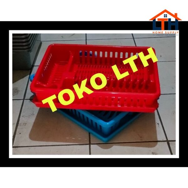 3-733-1.jpg RAK PIRING NAMPAN PLASTIK WARNA PENGERING PIRING GELAS