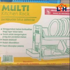 3-74-1.jpg RAK PIRING PLASTIK SUSUN 2-MULTI KITCHEN RACK, MASPION B-R030