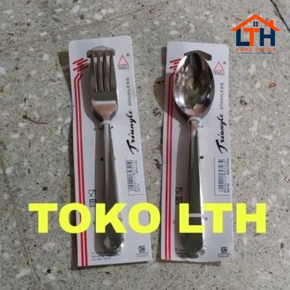 3-760-1.jpg 6 PCS TRIANGLE SENDOK MAKAN MENU SPOON TANICA STAINLESS TEBAL 627-03