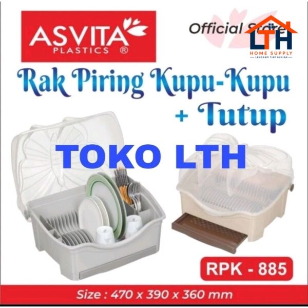 Rak Piring+Tutup  RPK885 - Asvita