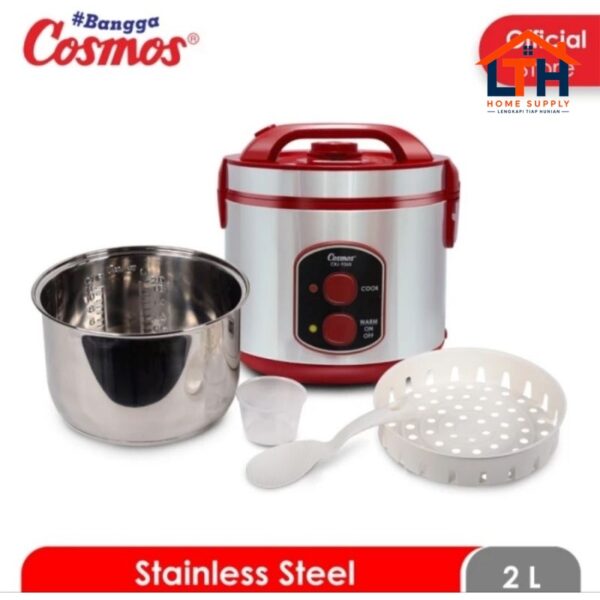 3-775-1.jpg COSMOS MAGIC COM RICE COOKER CRJ 9368 STAINLESS STEEL 2 LTR PENANAK NASI