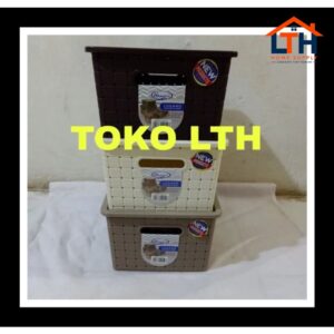 3-784-1.jpg LUGANO 9252 DT HAWAII LARGE KERANJANG KOTAK BOX TUTUP SERBAGUNA CONTAINER BOX PARCEL