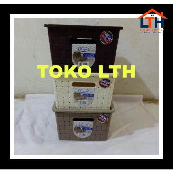 3-784-1.jpg LUGANO 9252 DT HAWAII LARGE KERANJANG KOTAK BOX TUTUP SERBAGUNA CONTAINER BOX PARCEL