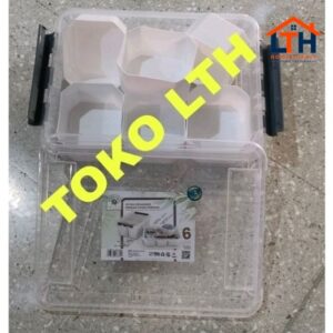 SOLARIS 7839 S KOTAK BOX ORGANIZER SERBAGUNA WADAH PEMISAH GREEN LEAF