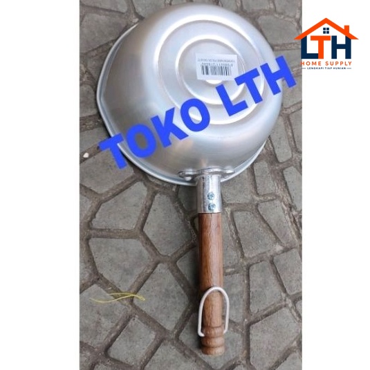 PANCI SUSU MIE GAGANG KAYU MASPION JAWA YUKIHIRA POLOS ALUMINIUM MILK SAUCEPAN