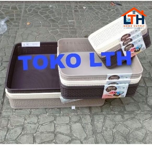 763 KERANJANG BOX KOTAK WADAH LACI ORGANIZER 763 WILLOW GREEN LEAF MULTIFUNGSI