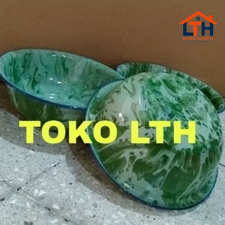 3-823-1.jpg BASKOM MANGKOK 22 24 CM LURIK BLURIK BLIRIK WASKOM MANGKUK PANCI ENAMEL SENG JADUL