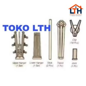 Jemuran Baju Tingkat Tripod Laundry Hanger GB30 - Lion Star