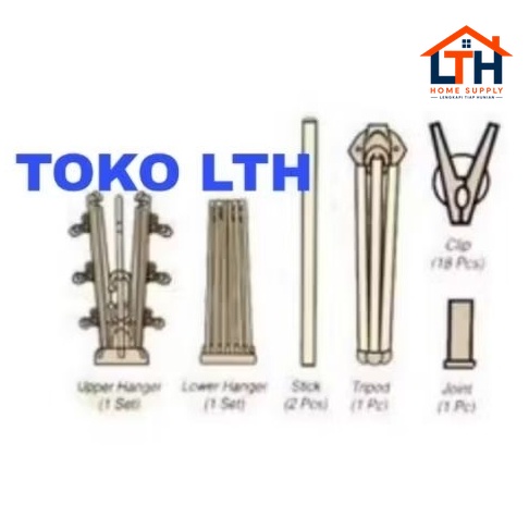 Jemuran Baju Tingkat Tripod Laundry Hanger GB30 - Lion Star