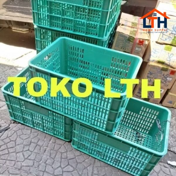 3-848-1.jpg CONTAINER KERANJANG INDUSTRI BOX SERBAGUNA 9887 L ATARI GREEN LEAF
