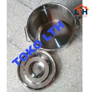 PANCI STOCKPOT STAINLESS 25 CM PANCI MASAK 12 LITER TINGGI DANDANG POLOS