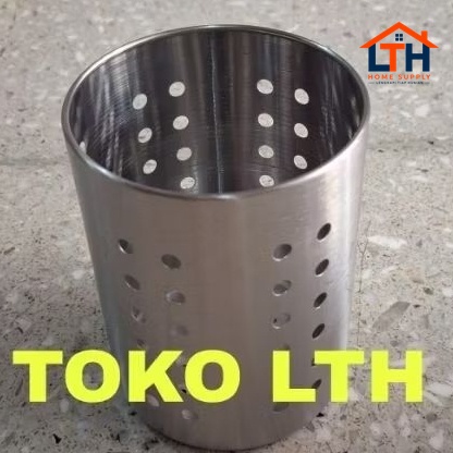 TEMPAT SENDOK GARPU SUMPIT SEDOTAN STAINLESS BULAT RESTO CAFE KECIL BESAR