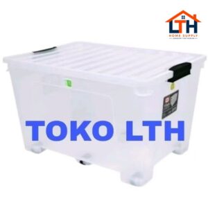 TITAN CB115 CONTAINER BOX RODA TRANSPARAN 115 LITER SHINPO SIP103 BENING KOTAK WADAH PENYIMPANAN CB 115 SIP 103