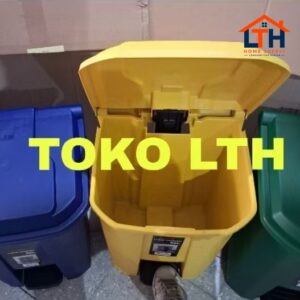 TEMPAT SAMPAH INJAK SEGI 30 LTR WARNA TONG PEDAL DUSTBIN KOTAK SAMPAH 991 RED HOUSE