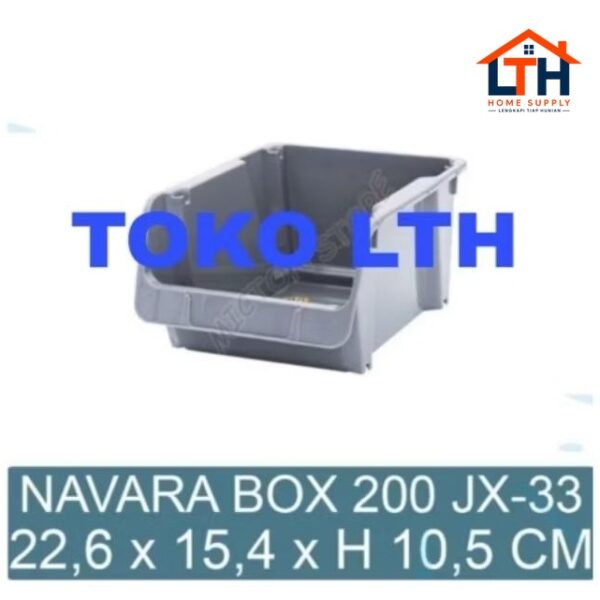 NAVARA BOX 200 JX 33 KOTAK PENYIMPANAN SUSUN SERBAGUNA LION STAR JX33
