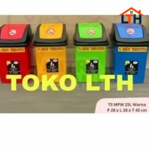 Tempat Sampah Tutup Goyang Warna 25L - Mpw