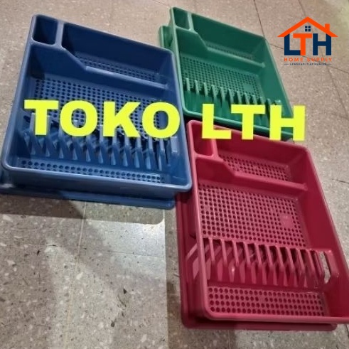 3-892-1.jpg RAK PIRING NAMPAN PLASTIK WARNA 7112 YUTAKA PENGERING PIRING GELAS