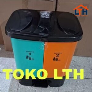 3-908-1.jpg TEMPAT TONG SAMPAH INJAK 40 LITER 2 WARNA MPW MEDIS ORGANIK ANORGANIK 40 LTR